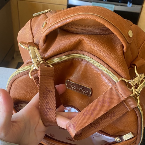 Itzy Ritzy Brown Leather Backpack - Picture 4 of 16